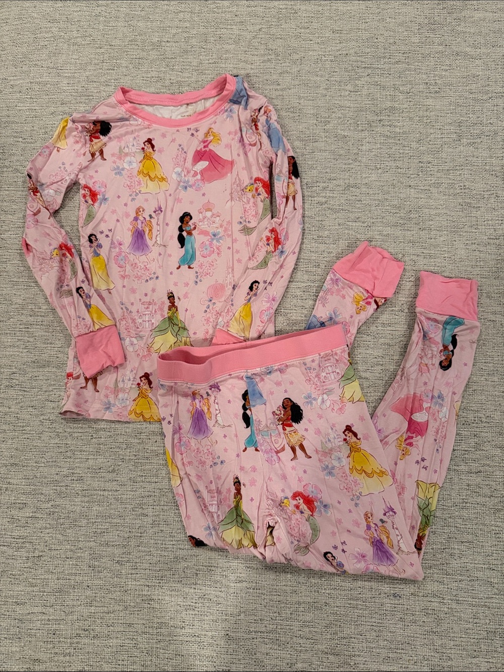 Little Sleepies Pink Disney Princess Pajama Set